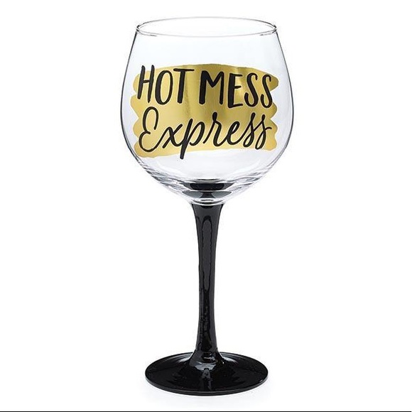 Hot Mess Express Wine Glass - Picture 2 of 2